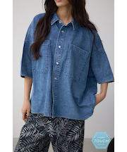 C／T冷感デニムドルマンシャツ