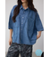 C／T冷感デニムドルマンシャツ