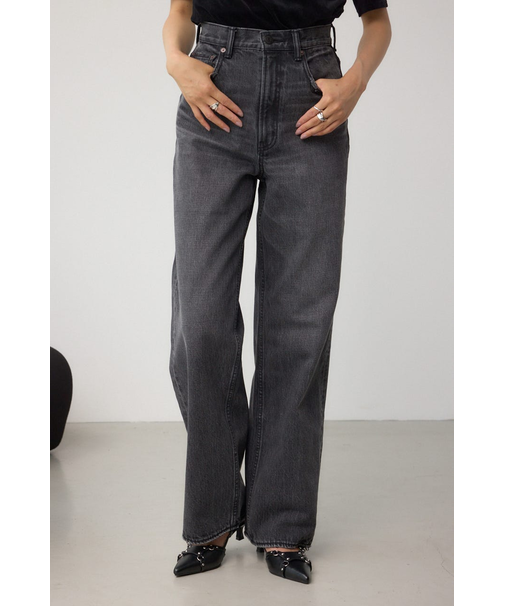AZUL DENIM ハイウエストワイドロング丈