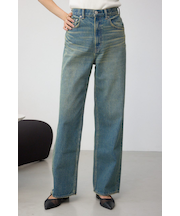 AZUL DENIM ハイウエストワイドロング丈