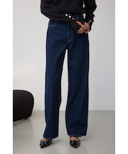 AZUL DENIM ハイウエストワイドロング丈
