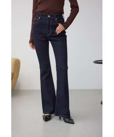 AZUL DENIM フレアデニムロング丈