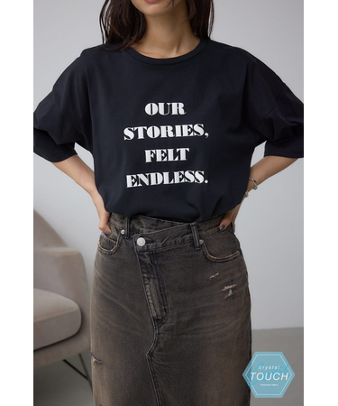 C／T冷感ラウンドヘムTシャツ