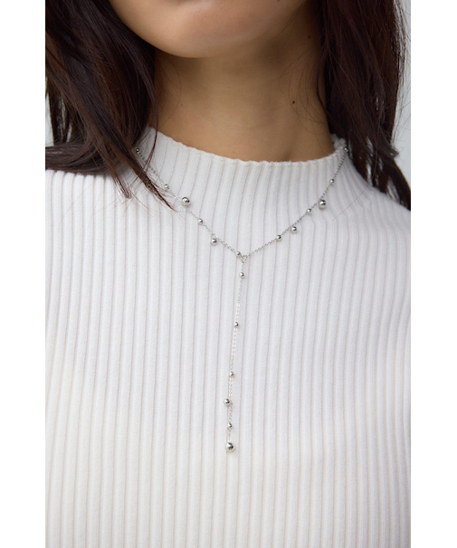 ランダムメタルボールチェーンネックレス