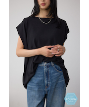 C／T冷感 バックスリットワイドニット