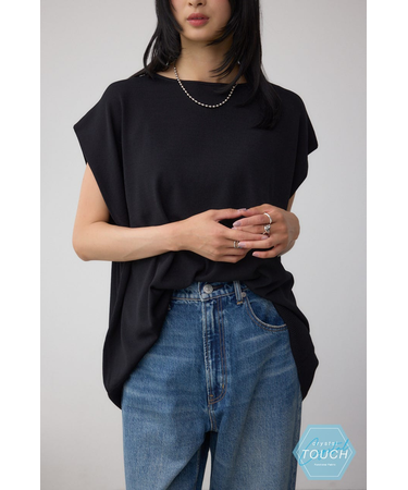 C／T冷感 バックスリットワイドニット