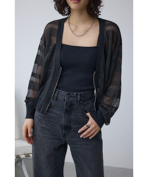 Lサイズ【期間限定♥】アウール　カーディガン　黒　¥7800↓ 楽天市場】AZUL BY MOUSSY アズールバイマウジー 七分袖