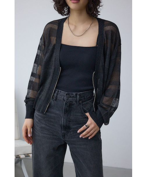 シアージップアップカーディガン