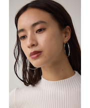 ステンレスビッグフープピアス