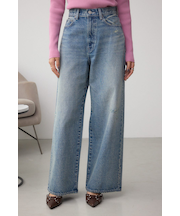 AZUL DENIM オーバーダイワイドストレート