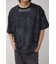 ムラ柄ロゴプリントTシャツ