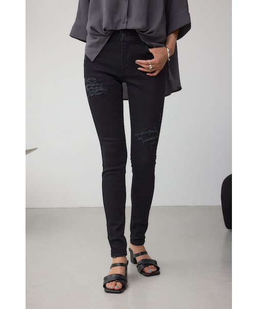 AZUL DENIM リペアスキニーデニム