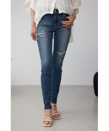 AZUL DENIM リペアスキニーデニム