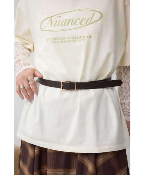 メタルループフェイクレザーベルト