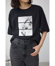 フラワーフォトTシャツ