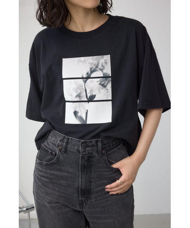 フラワーフォトTシャツ