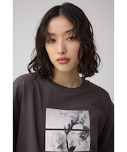 フラワーフォトTシャツ