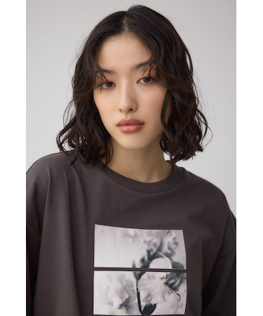 フラワーフォトTシャツ