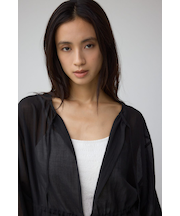 前後2WAY5分袖前リボンブラウス