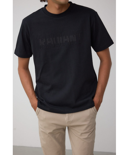 3D刺繍半袖トップス