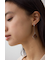 アクリル×メタルアシンメトリーピアス