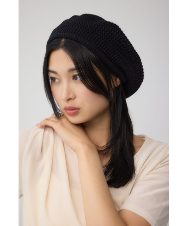 ニットベレー帽