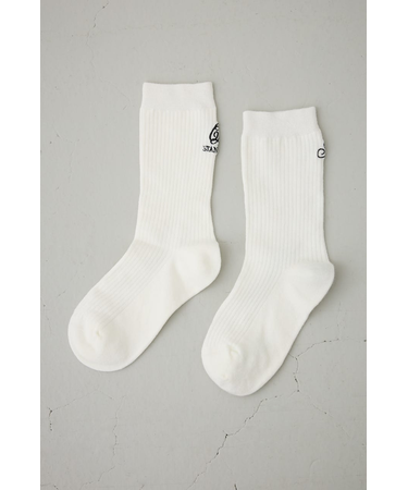 ワンポイント刺繍ソックス