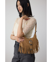 ウエスタンフリンジスエードバッグ