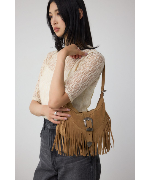 ウエスタンフリンジスエードバッグ