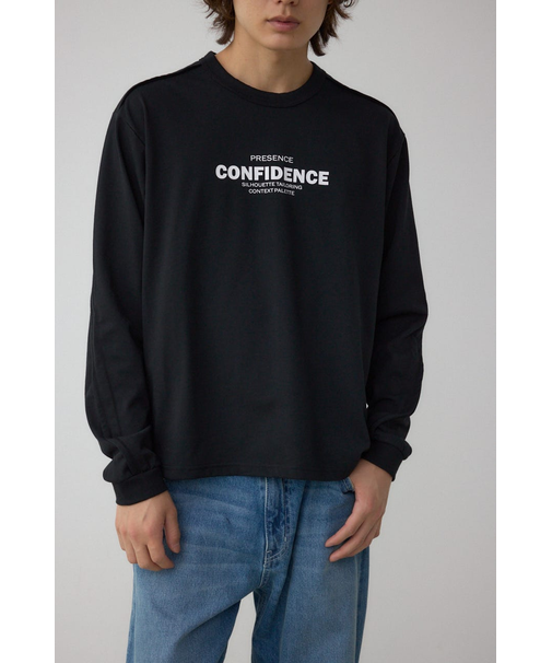 タックデザインロングスリーブTシャツ