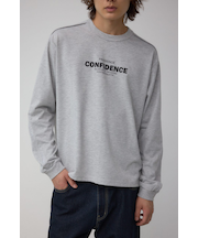 タックデザインロングスリーブTシャツ