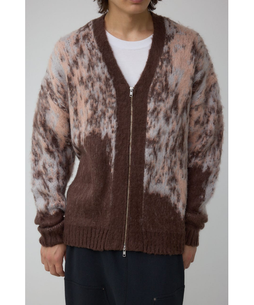 【窪塚洋介さん着用アイテム】起毛総柄カーディガン