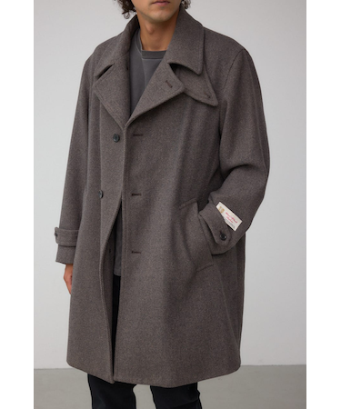 【窪塚洋介さん着用アイテム】ウール混ステンカラーコート