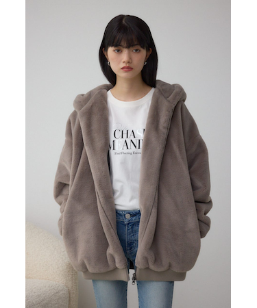 フェイクファーブルゾン