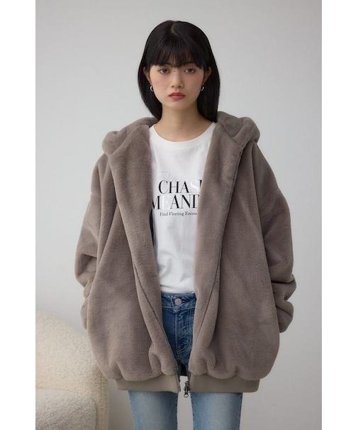 フェイクファーブルゾン