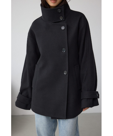 B-HEATスタンドカラーミドルコート