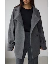 B-HEATスタンドカラーミドルコート