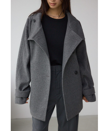 B-HEATスタンドカラーミドルコート