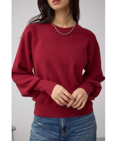 ボリュームスリーブニット