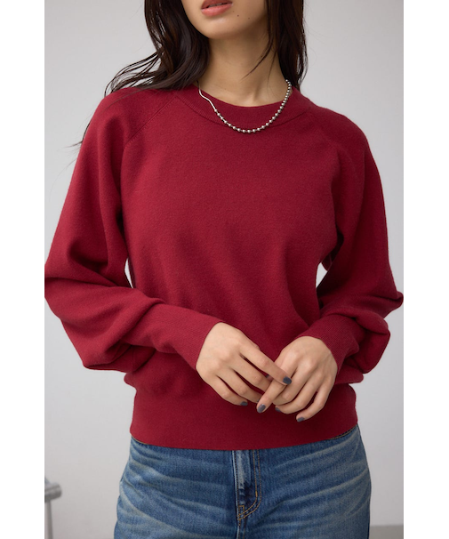 ボリュームスリーブニット