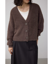 【堀田茜さん着用アイテム】モヘヤライクニットカーディガン