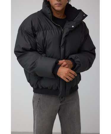 【窪塚洋介さん着用アイテム】ソリッド中綿ハイネックブルゾン