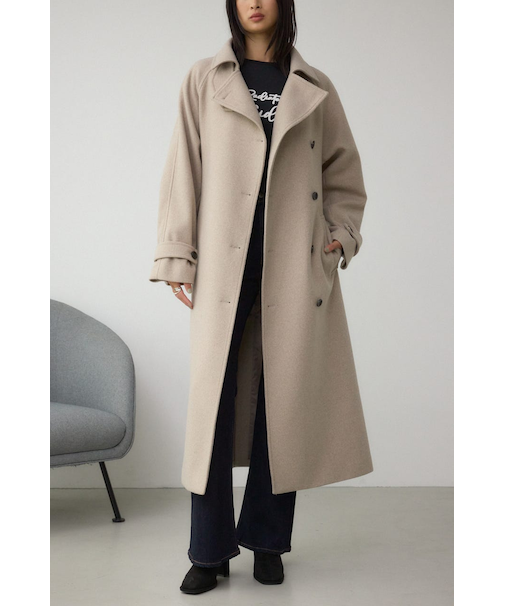 【堀田茜さん着用アイテム】B-HEAT2WAY ロングチェスターコート