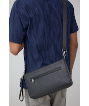 ヴィンテージフェイクレザーショルダーバッグ