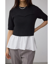 ペプラムインナーセットニット