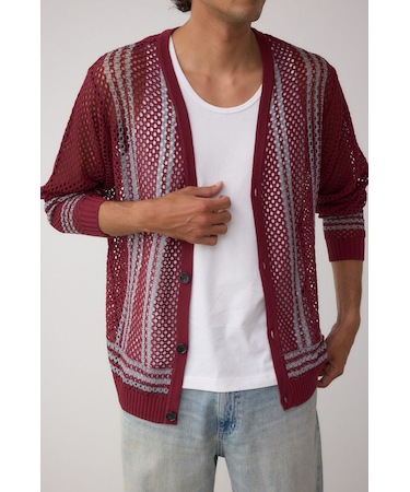 クロシェライクカーディガン