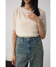 【堀田茜さん着用アイテム】ベロアカットトップス