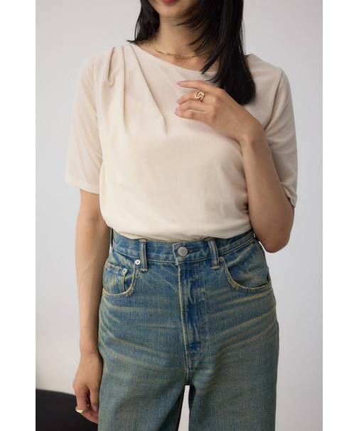 【堀田茜さん着用アイテム】ベロアカットトップス