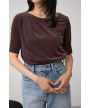 【堀田茜さん着用アイテム】ベロアカットトップス