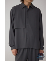 C／Tトロミアシンメトリー長袖シャツ